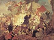 Karl Briullov The Siege of Pskov by the troops of stephen batory,King of Poland Sweden oil painting artist